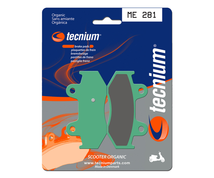 Plaquettes de frein TECNIUM Scooter organique - ME281