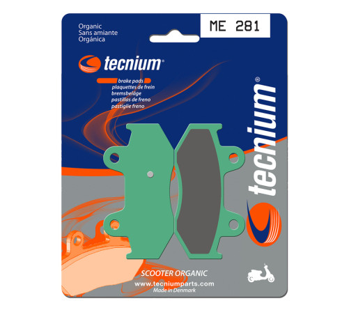 Plaquettes de frein TECNIUM Scooter organique - ME281 - 1022666