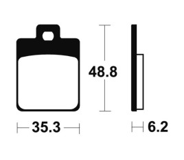 Plaquettes de frein TECNIUM Maxi Scooter métal fritté - MSS368