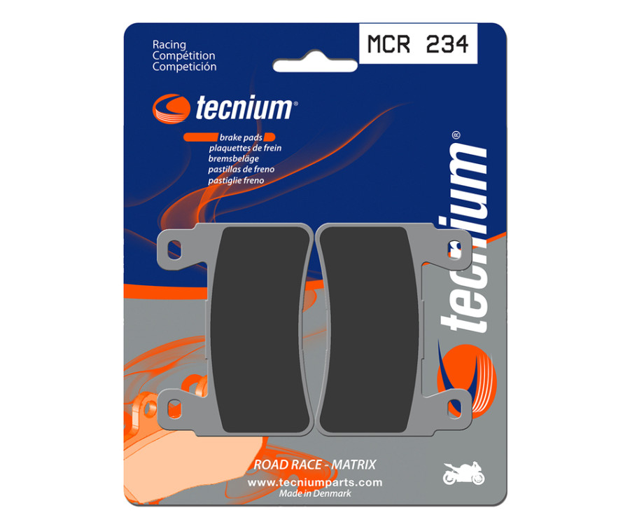 Plaquettes de frein TECNIUM Racing métal fritté carbone - MCR234