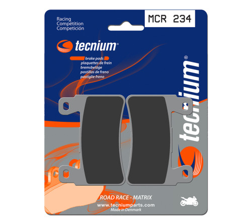 Plaquettes de frein TECNIUM Racing métal fritté carbone - MCR234 - 1022585