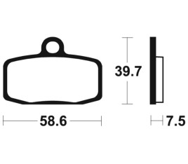 Plaquettes de frein TECNIUM MX/Quad métal fritté - MO385