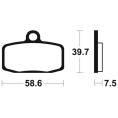 Plaquettes de frein TECNIUM MX/Quad métal fritté - MO385