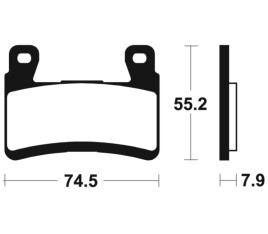 Plaquettes de frein TECNIUM Performance métal fritté - MF394