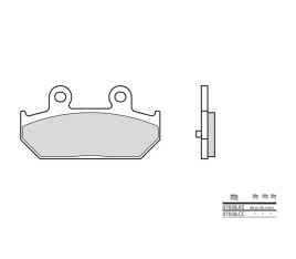 Plaquettes de frein BREMBO Scooter métal fritté - 07058XS - 1035747