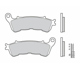 Plaquettes de frein BREMBO route métal fritté - 07HO57SP