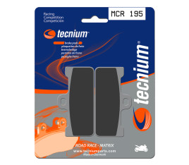 Plaquettes de frein TECNIUM Racing métal fritté carbone - MCR195 - 1022580