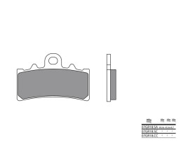 Plaquettes de frein BREMBO route métal fritté - 07GR18SA - 1035881