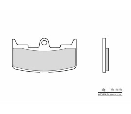 Plaquettes de frein BREMBO route métal fritté - 07GR68SA - 1035914