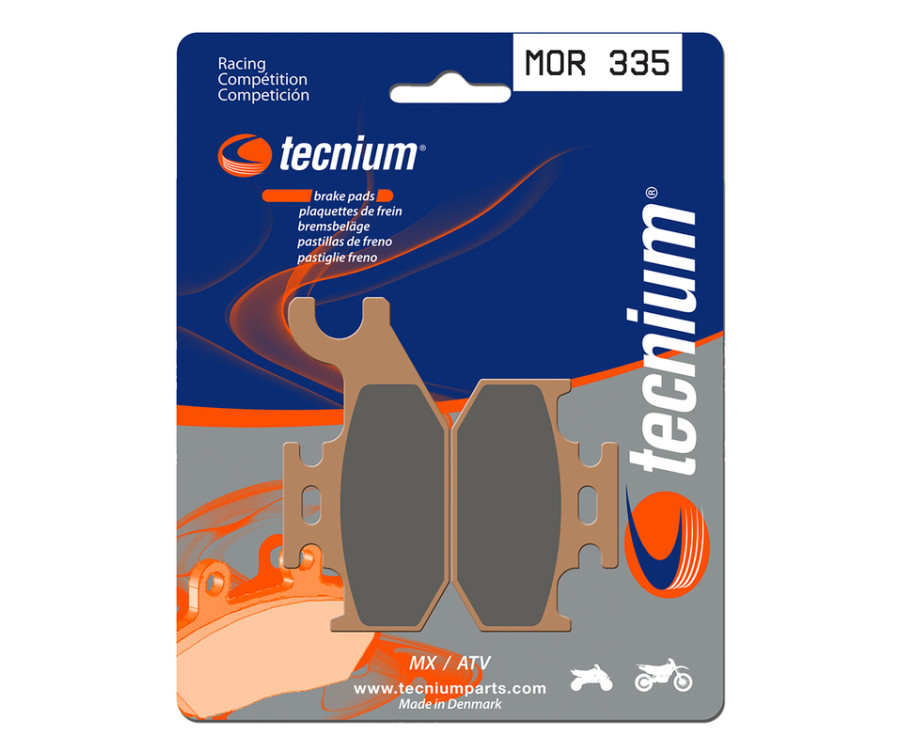 Plaquettes de frein TECNIUM Racing MX/Quad métal fritté - MOR335