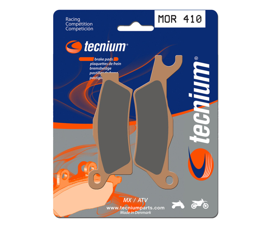 Plaquettes de frein TECNIUM Racing MX/Quad métal fritté - MOR410