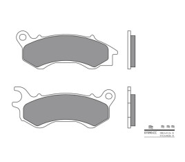 Plaquettes de frein BREMBO Scooter carbone céramique - 07090CC - 1035776