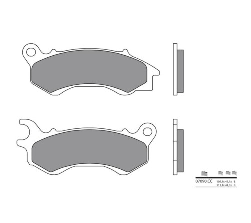 Plaquettes de frein BREMBO Scooter carbone céramique - 07090CC - 1035776