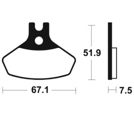 Plaquettes de frein TECNIUM MX/Quad métal fritté - MO407