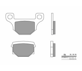 Plaquettes de frein BREMBO route carbone céramique - 07GR09CC