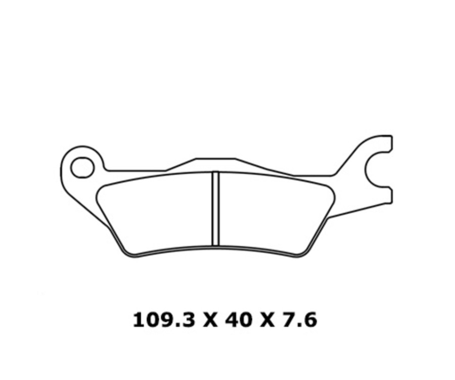 Plaquettes de frein CL BRAKES route métal fritté - 1258XBK5