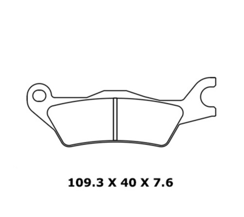 Plaquettes de frein CL BRAKES route métal fritté - 1258XBK5 - 1048292