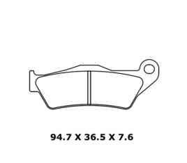 Plaquettes de frein CL BRAKES route métal fritté - 1258XBK5