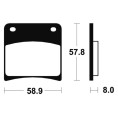 Plaquettes de frein TECNIUM Performance métal fritté - MF120