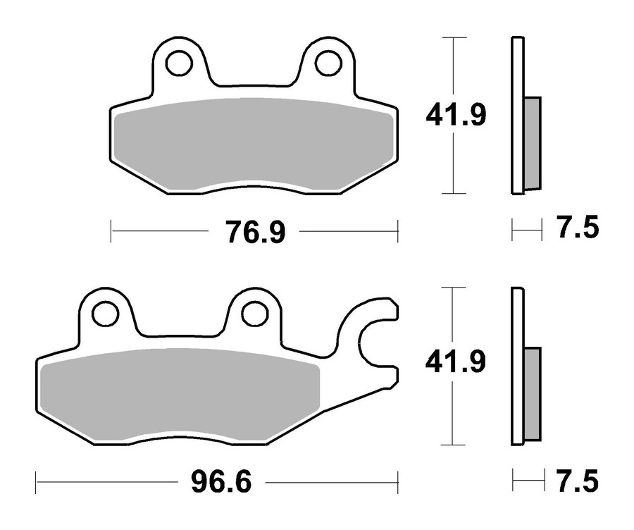 Plaquettes de frein BREMBO route métal fritté - 07KA31SA