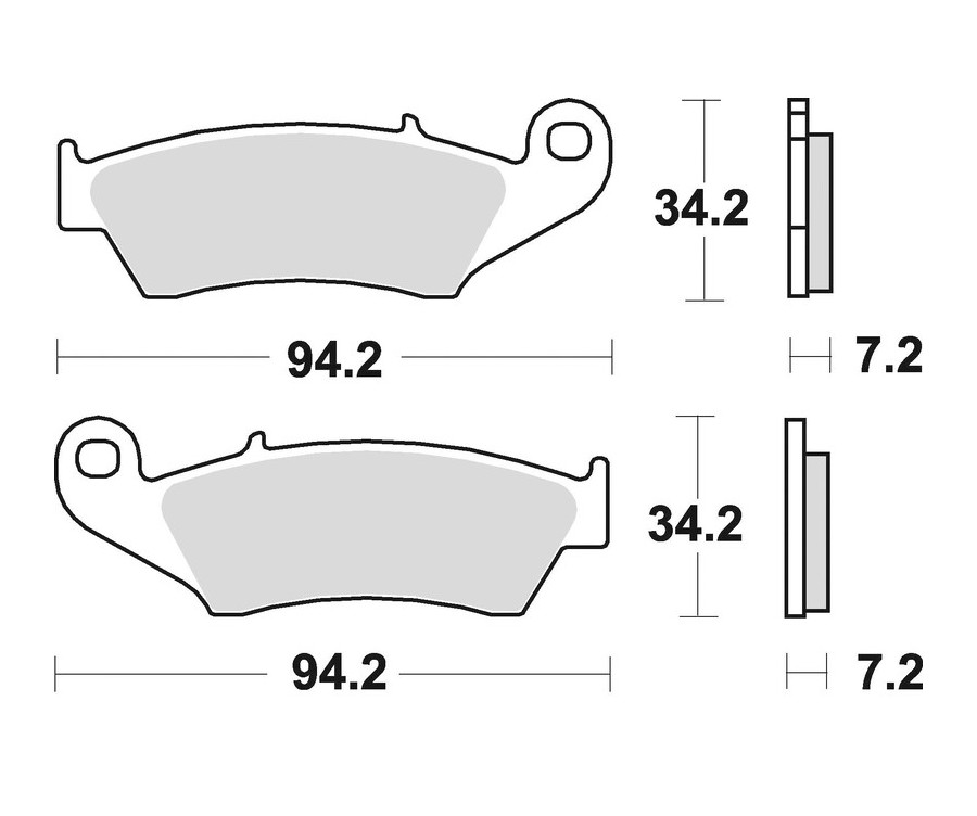 Plaquettes de frein BRAKING Off-Road/Quad métal fritté - 772CM44