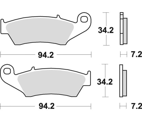 Plaquettes de frein BRAKING Off-Road/Quad métal fritté - 772CM44 - 1043279