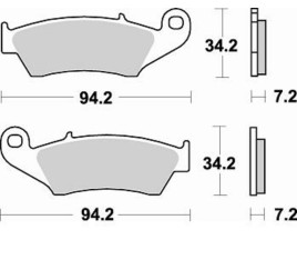 Plaquettes de frein BRAKING Off-Road/Quad métal fritté - 772CM44