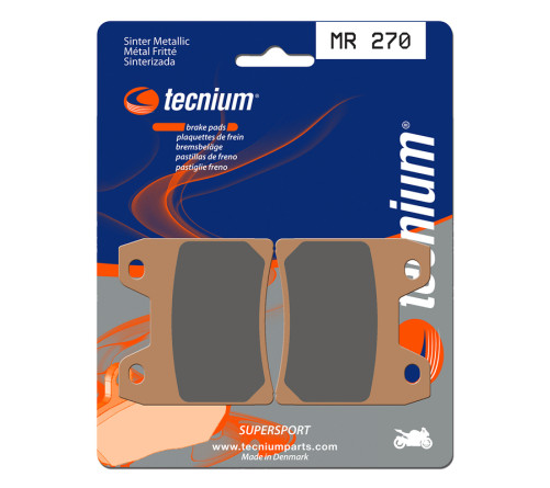 Plaquettes de frein TECNIUM Performance métal fritté - MR270 - 1023070