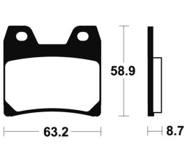 Plaquettes de frein TECNIUM Performance métal fritté - MR270