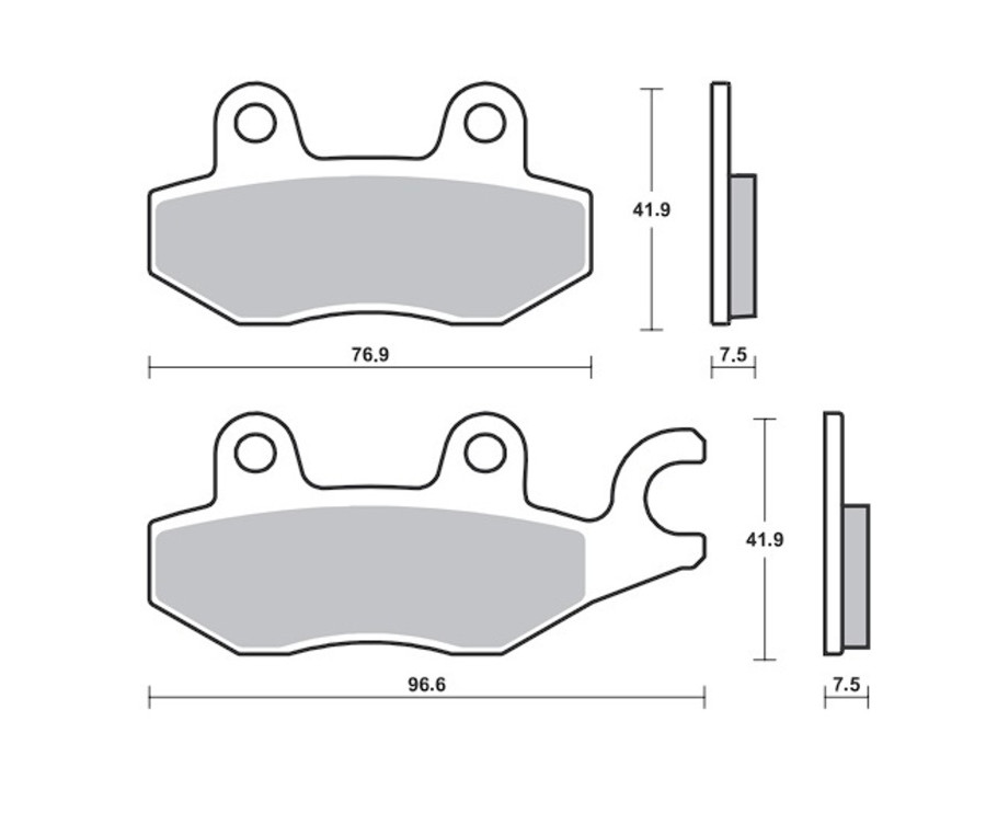 Plaquettes de frein TECNIUM Professional Racing métal fritté - MSR455