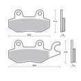 Plaquettes de frein TECNIUM Professional Racing métal fritté - MSR455