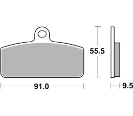 Plaquettes de frein TECNIUM MX/Quad métal fritté - MO459