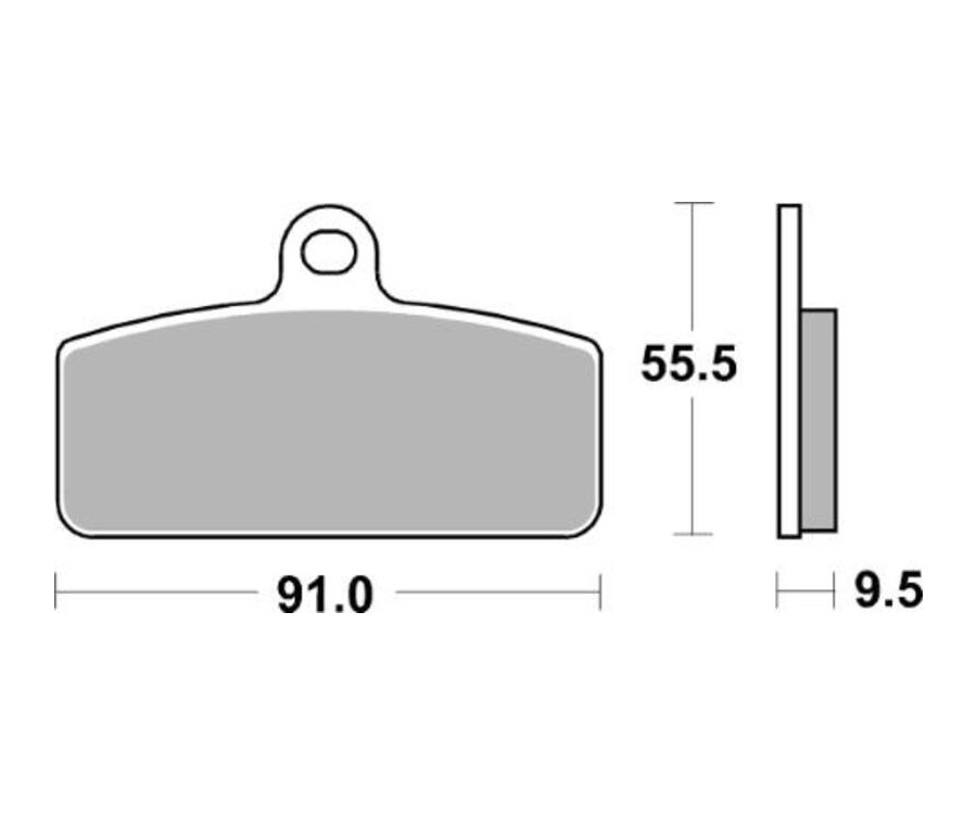 Plaquettes de frein TECNIUM MX/Quad métal fritté - MO459