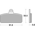 Plaquettes de frein TECNIUM MX/Quad métal fritté - MO459