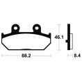 Plaquettes de frein TECNIUM Scooter organique - ME304