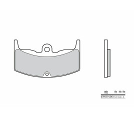 Plaquettes de frein BREMBO route carbone céramique - 07HO1406