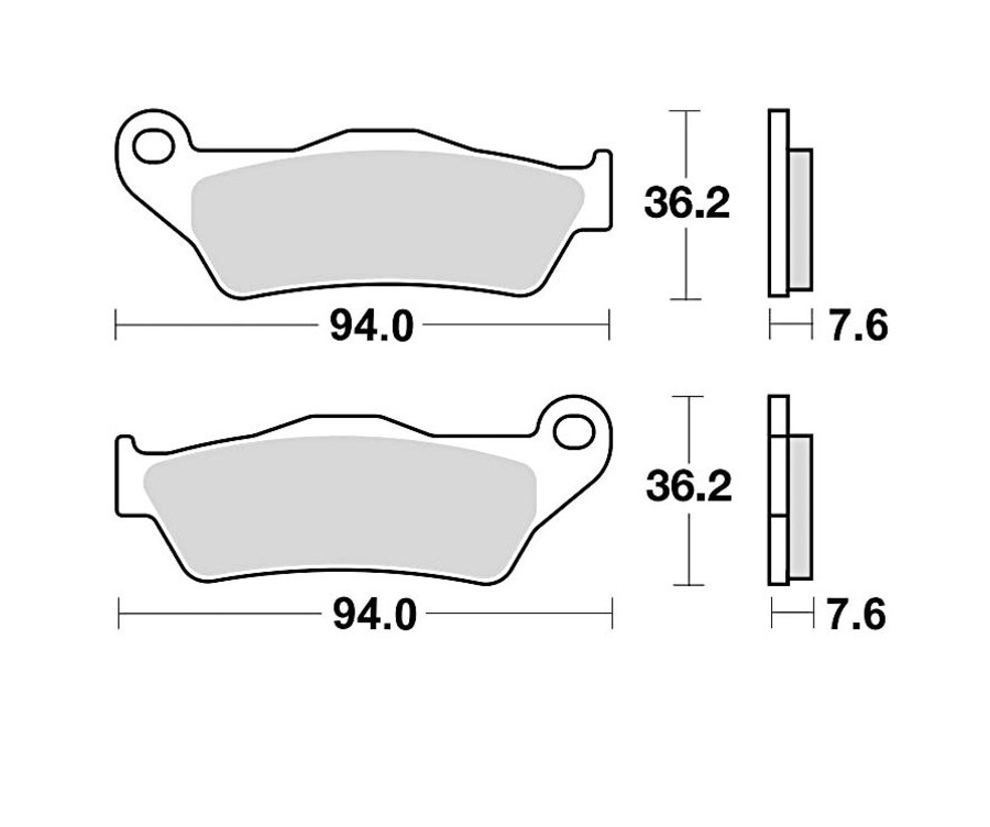 Plaquettes de frein BRAKING Off-Road métal fritté - 746CM46