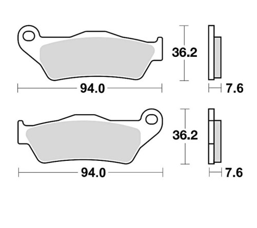 Plaquettes de frein BRAKING Off-Road métal fritté - 746CM46 - 1043276