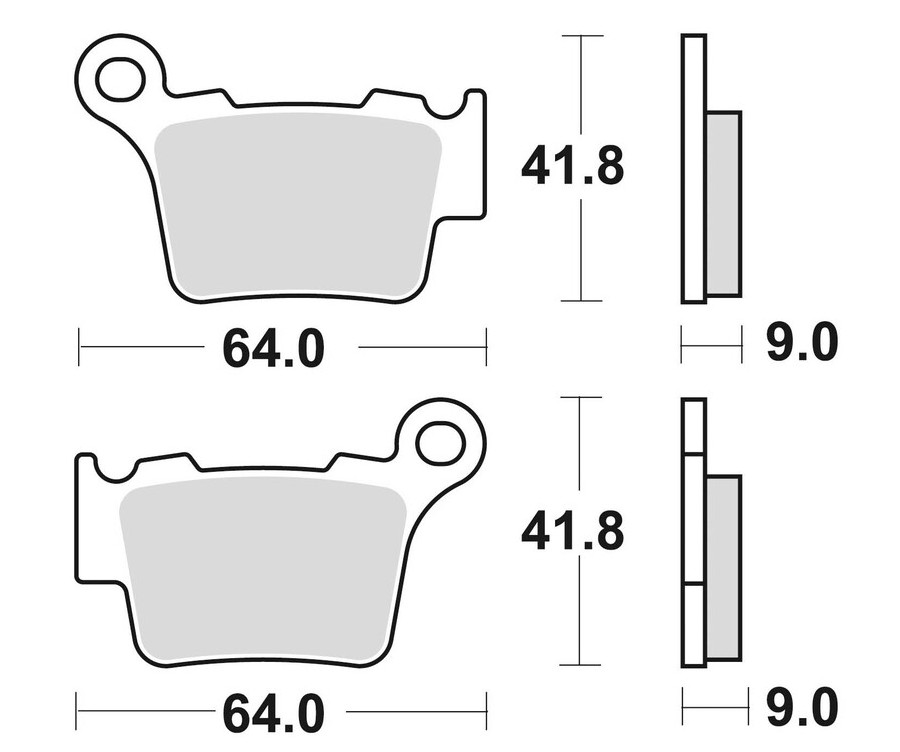 Plaquettes de frein BRAKING Off-Road/Quad métal fritté - 891CM44