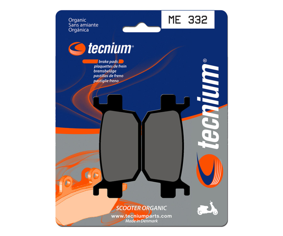 Plaquettes de frein TECNIUM Scooter organique - ME332