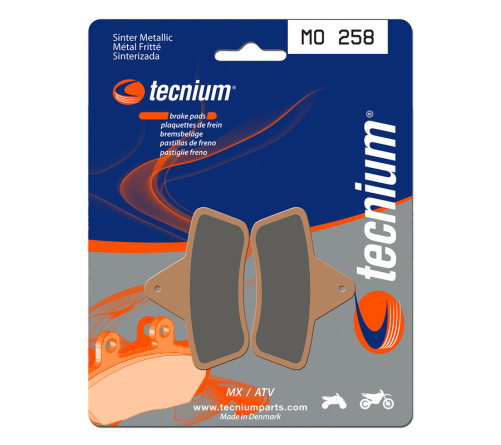 Plaquettes de frein TECNIUM MX/Quad métal fritté - MO258 - 1022867