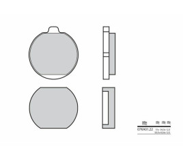 Plaquettes de frein BREMBO route carbone céramique - 07KA0122