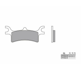 Plaquettes de frein BREMBO Off-Road métal fritté - 07PO06SD