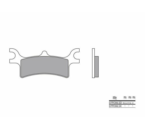 Plaquettes de frein BREMBO Off-Road métal fritté - 07PO06SD