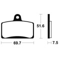 Plaquettes de frein TECNIUM Performance métal fritté - MF321