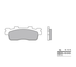 Plaquettes de frein BREMBO Scooter carbone céramique - 07085CC