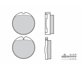 Plaquettes de frein BREMBO route carbone céramique - 07HO0130