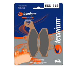 Plaquettes de frein TECNIUM Maxi Scooter métal fritté - MSS318 - 1023211