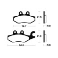 Plaquettes de frein TECNIUM Maxi Scooter métal fritté - MSS318