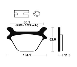 Plaquettes de frein TECNIUM Performance métal fritté - MR169